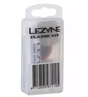 Zestaw naprawczy Lezyne classic patch kit clear - łatki 8szt, klej, tarka, box