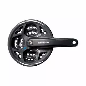 Foto mini 1 - Mechanizm korbowy Shimano 8rz czarny FC-M311 42/32/22 170mm