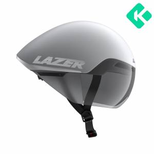 Kask czasowy Lazer VICTOR KinetiCore Matte White Silver M-L