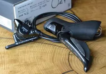 Foto mini 2 - Zestaw hamulca tarczowego Shimano Dura Ace BRR9270KTSTR9270 lewa/przód 160 mm 1000