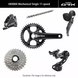 Grupa Shimano GRX 810 1x11rz Mechaniczna 172.5 mm, 40T, 11-30