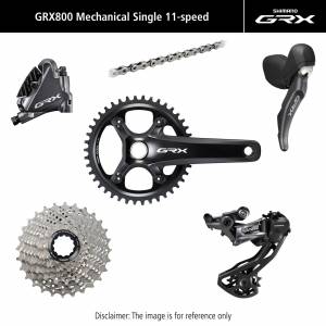 Grupa Shimano GRX 810 1x11rz Mechaniczna 172.5 mm, 42T, 11-32