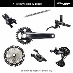 Grupa Shimano XT M8100 Mechaniczna Hamulce Tarczowe 2 Tłoczkowe 175 mm, 34T, 10-45