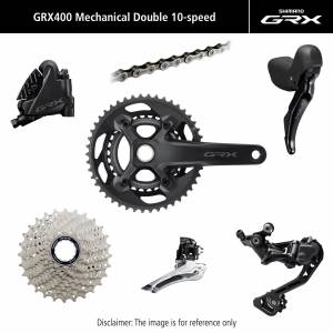 Grupa Shimano GRX 400 2x10rz Mechaniczna 172.5 mm, 46x30T, 11-32