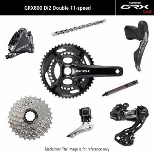 Grupa Shimano GRX 810 DI2 2x11rz Hamulce Tarczowe 175 mm, 48x31T, 11-30