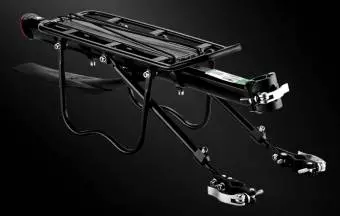 Foto mini 5 - Tylny Bagażnik Rowerowy Z Błotnikiem I Odblaskiem Rockbros HJ1008-1 Czarny