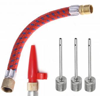 Wężyk, 3 igły, końcówki - zestaw do pompki