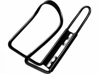 Koszyk na bidon butelkę do roweru, uchwyt aluminiowy, czarny