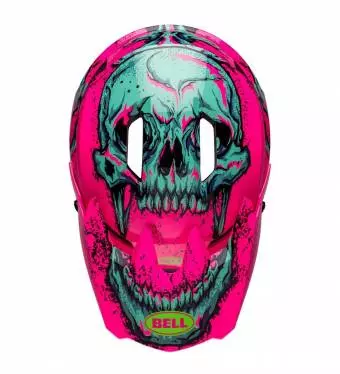 Foto mini 4 - Kask full face BELL SANCTION 2 DLX MIPS  bonehead gloss pink turquoise roz. L 57-59cm