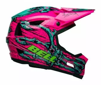 Kask full face BELL SANCTION 2 DLX MIPS  bonehead gloss pink turquoise roz. XS/S 51-55cm