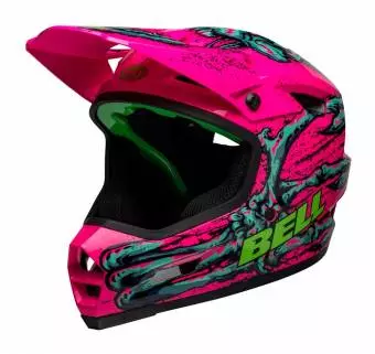 Foto mini 2 - Kask full face BELL SANCTION 2 DLX MIPS  bonehead gloss pink turquoise roz. XS/S 51-55cm