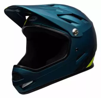 Foto mini 2 - Kask full face BELL SANCTION agility matte blue hi-viz roz. L 58-60 cm