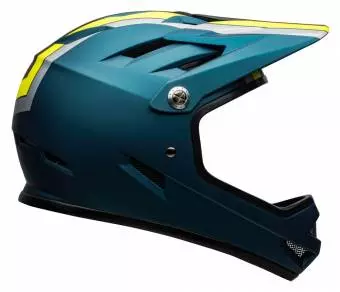 Kask full face BELL SANCTION agility matte blue hi-viz roz. XS 48-51 cm