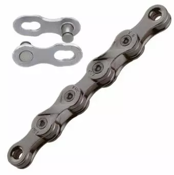 Foto mini 4 - Łańcuch KMC X9 114 ogniw szary, spinka, BOX