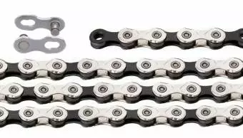 Foto mini 2 - Łańcuch KMC X12 126 ogniw srebrno czarny, spinka, BOX