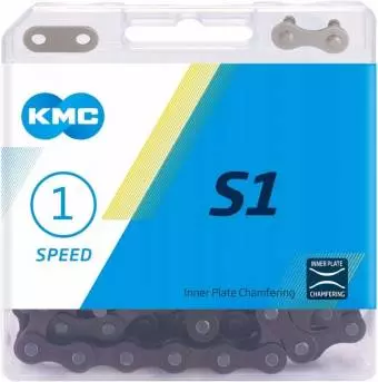 Foto mini 3 - Łańcuch KMC  S1 112 ogniw brązowy, spinka, BOX