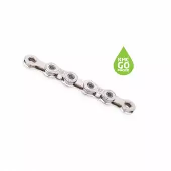 Łańcuch KMC X12 126 ogniw srebrny nawoskowany KMC GO WAX