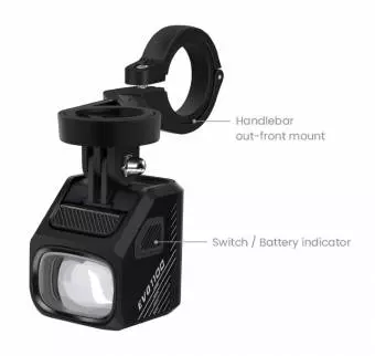 Foto mini 2 - Lampka przednia MAGICSHINE EVO 1100 BLACK, 1100 lumenów, Czarna, Z Uchwytem