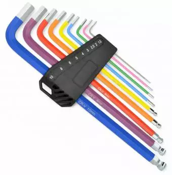 Foto mini 3 - Zestaw 9 kluczy imbusowych 1.5mm - 10mm organizer, stal cr-v