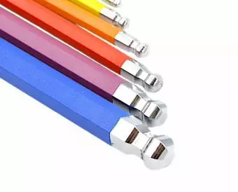 Foto mini 5 - Zestaw 9 kluczy imbusowych 1.5mm - 10mm organizer, stal cr-v