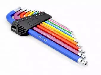 Foto mini 6 - Zestaw 9 kluczy imbusowych 1.5mm - 10mm organizer, stal cr-v