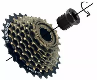 Foto mini 5 - Klucz do wolnobiegu rowerowego - ściągacz do odkręcania wolnobiegu