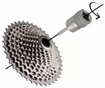 Foto mini 2 - Klucz do kasety rowerowej, pin