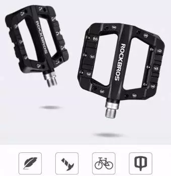 Foto mini 2 - Pedały Rowerowe Rockbros 2017-12CBK nylon - czarne