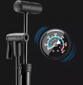 Foto mini 4 - Pompka Rowerowa Rockbros 42310006001 manometr Czarna