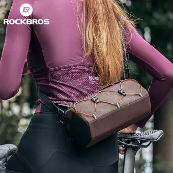 Foto mini 5 - Torba rowerowa sześciokątna ROKBROS na ramę 2.2L brązowa