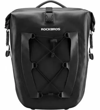 Sakwa rowerowa na bagażnik ROCKBROS 25L-32L czarna