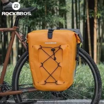 Foto mini 4 - Sakwa rowerowa na bagażnik ROCKBROS 25L-32L pomarańczowa