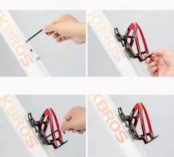 Foto mini 6 - Uchwyt na bidon lekki ROCKBROS 35g czerwony