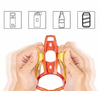 Foto mini 3 - Uchwyt na bidon lekki ROCKBROS 35g czerwono-żółty