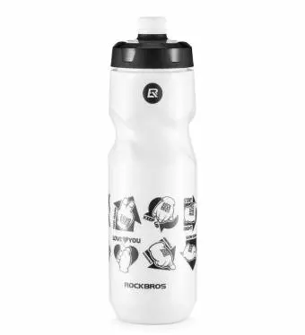 Bidon rowerowy 350012002 Rockbros biały 750ml