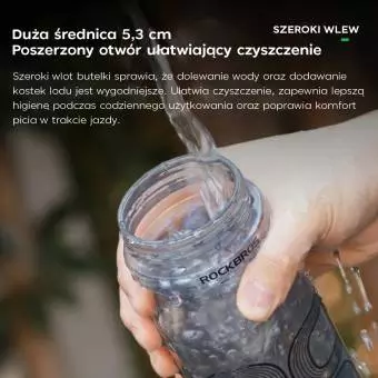 Foto mini 6 - Bidon rowerowy 350012002 Rockbros biały 750ml