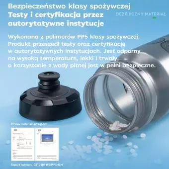 Foto mini 7 - Bidon rowerowy 350012002 Rockbros biały 750ml