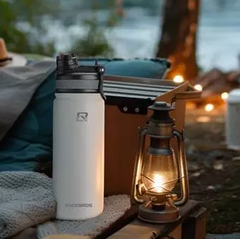 Foto mini 4 - Bidon termiczny ze stali nierdzewnej Rockbros biały 650ml