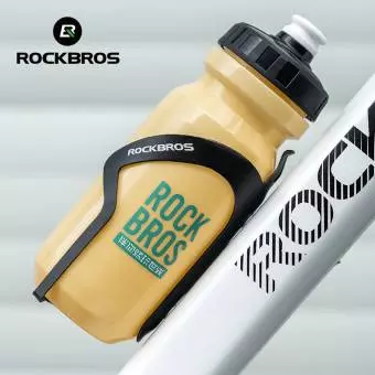 Foto mini 2 - Bidon rowerowy z osłoną Rockbros zółty 600ml