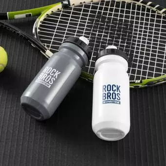 Foto mini 2 - Bidon rowerowy z osłoną Rockbros szary 600ml