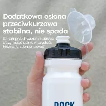 Foto mini 3 - Bidon rowerowy z osłoną Rockbros szary 600ml