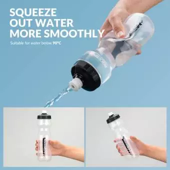 Foto mini 3 - Bidon rowerowy na wodę Rockbros przezroczysty 750ml