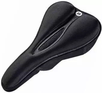 Żelowy pokrowiec na siodełko rowerowe Rockbros LF047-B z silikonu rozmiar L - czarny