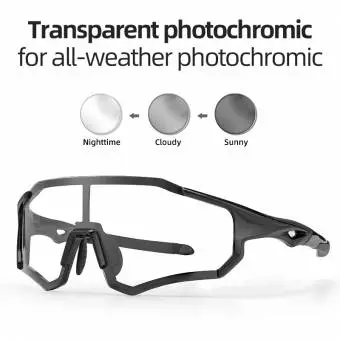 Foto mini 2 - Okulary rowerowe Rockbros Fotochromowe 30g UV400 czarne