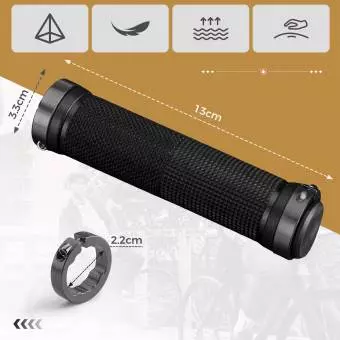 Foto mini 2 - Chwyty rowerowe Rockbros Antypoślizgowe BT1005BK czarne