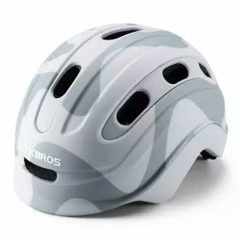 Kask Rowerowy Rockbros dla dzieci z uchwytem na światło szary 54–58 cm