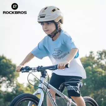 Foto mini 8 - Kask Rowerowy Rockbros dla dzieci z uchwytem na światło biały 54–58 cm
