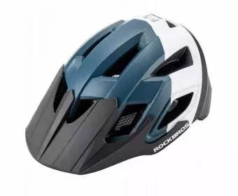 Kask rowerowy Rockbros MTB cross city czarno-nieb-biały 58-62cm