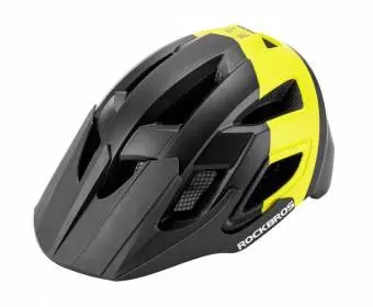 Kask rowerowy Rockbros MTB cross city czarno-zółty 58-62cm