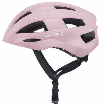 Kask rowerowy Rockbros z zamontowaną lampką uniwersalny 55-60cm różowy